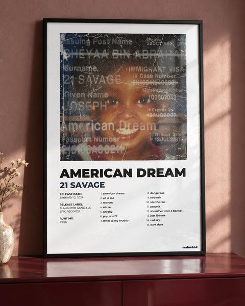 21 Savage - American Dream poster