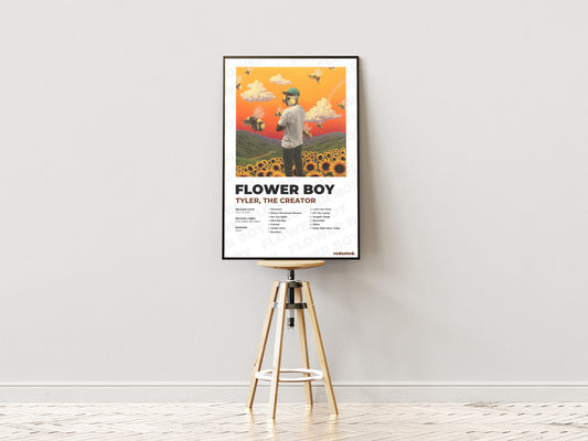 Flower Boy Poster - White Edition (12x18 / 24x36)