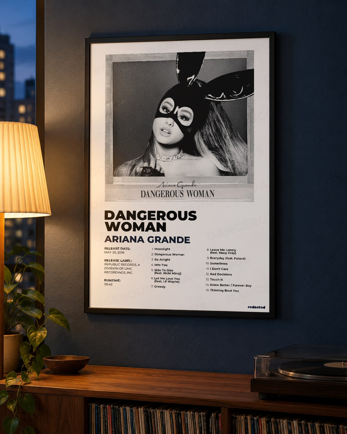 Ariana Grande - Dangerous Woman Poster - White Edition (12x18 / 24x36) - Poster view