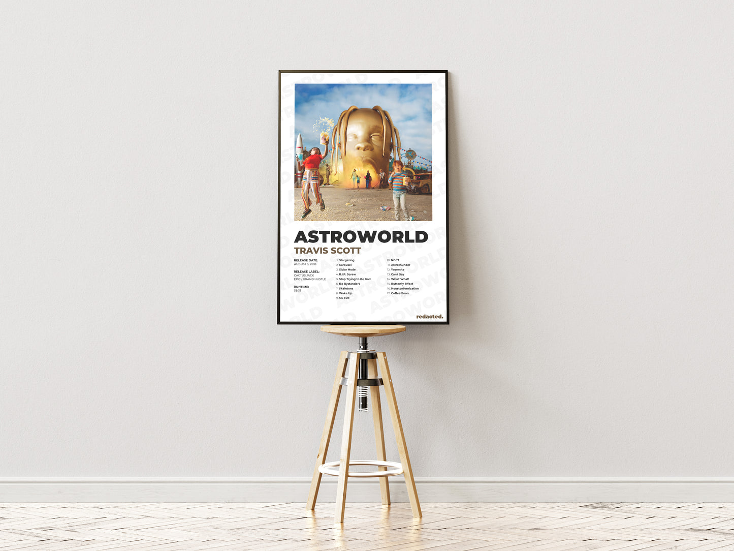 Astroworld Poster - White Edition (12x18 / 24x36)