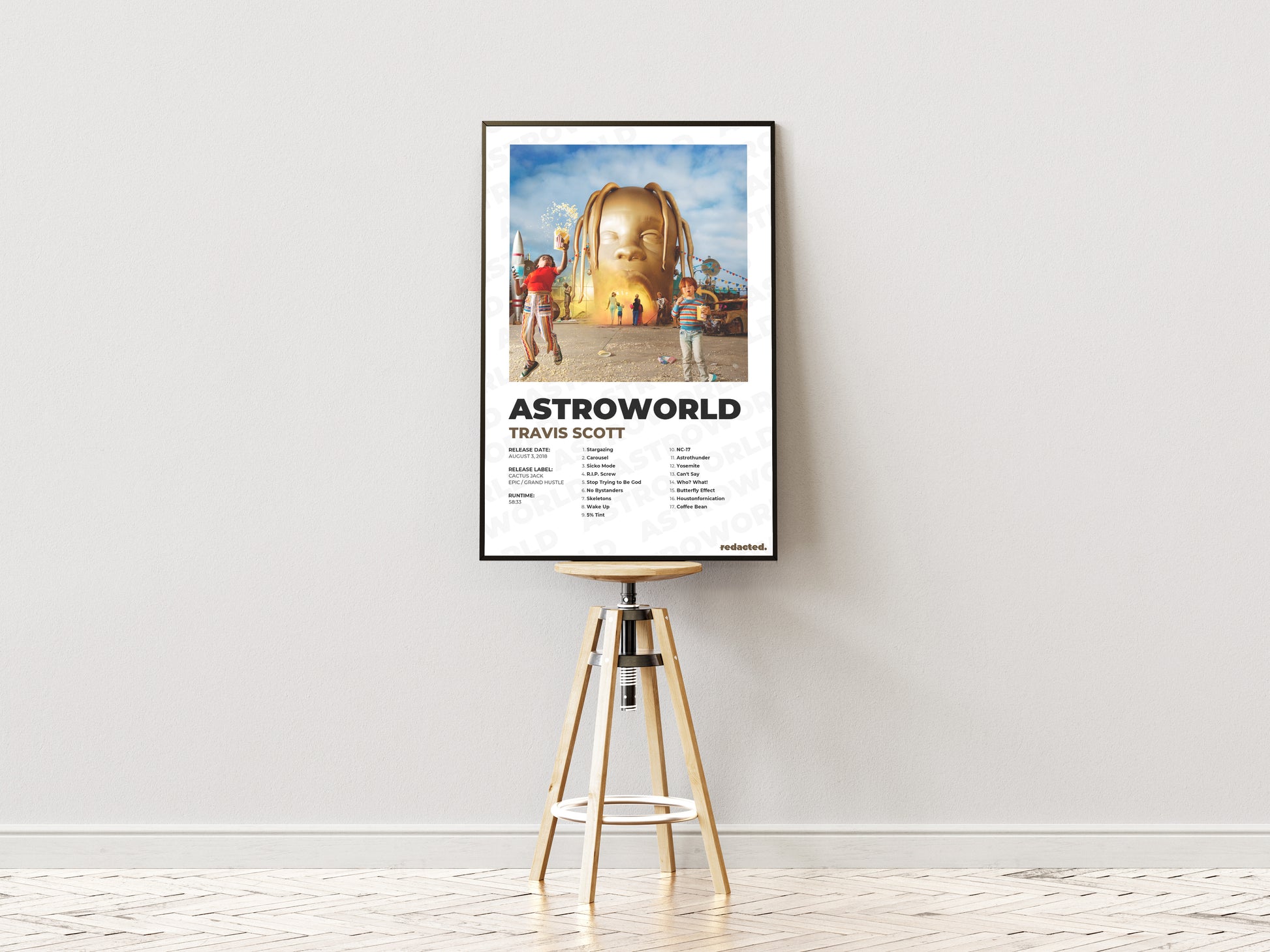 Astroworld Poster - White Edition (12x18 / 24x36)