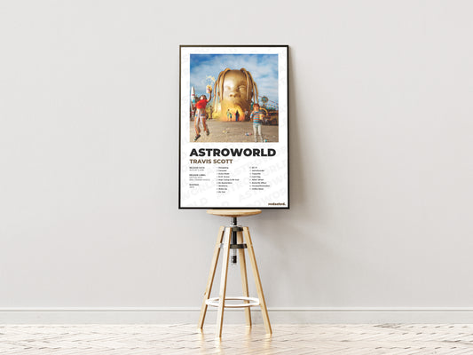 Astroworld Poster - White Edition (12x18 / 24x36)