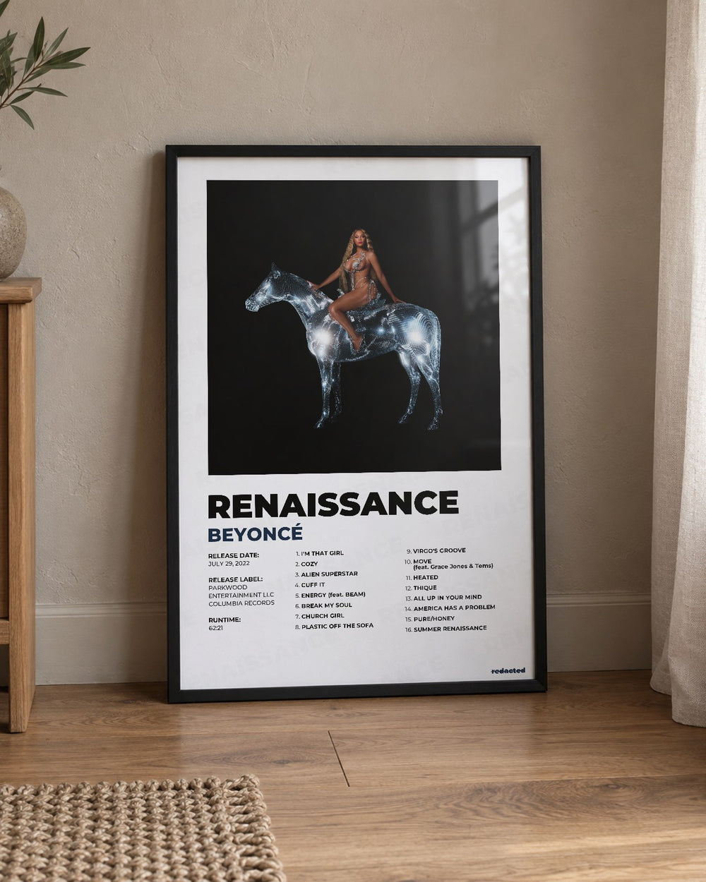 Beyoncé - RENAISSANCE Poster - White Edition (12x18 / 24x36) - Poster view