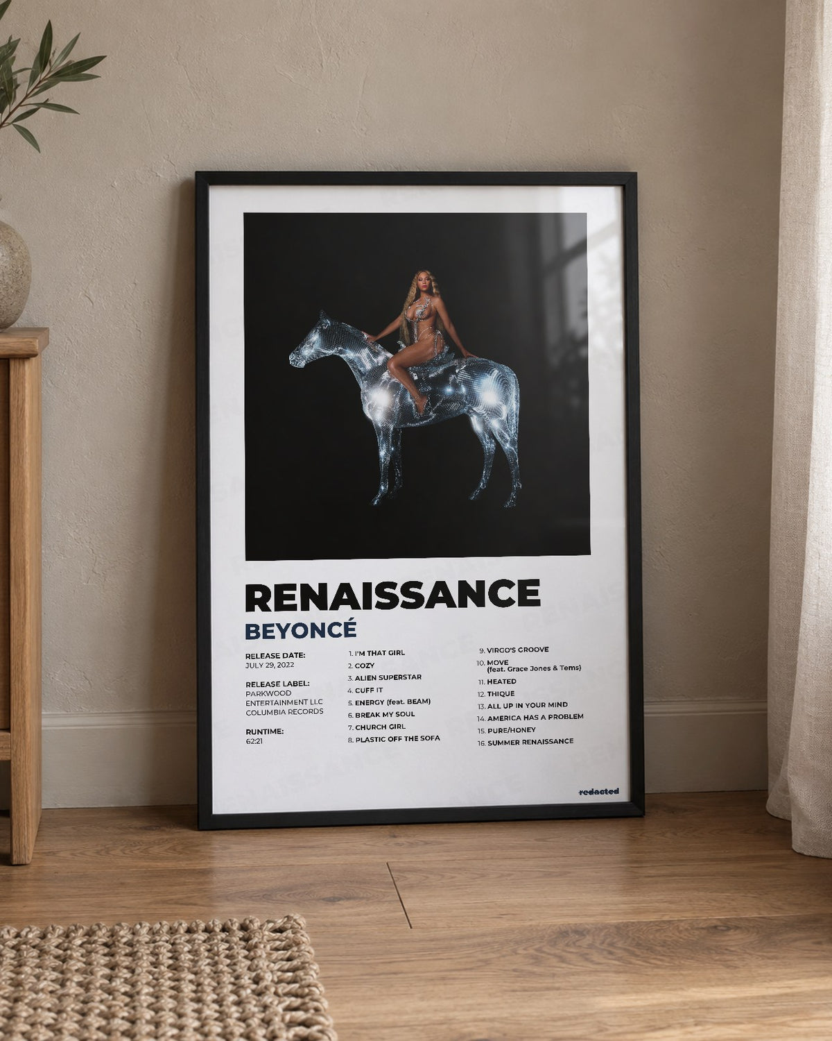 Beyoncé - RENAISSANCE Poster - White Edition (12x18 / 24x36) - Poster view