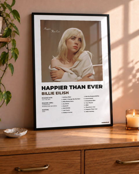 Billie Eilish - Happier Than Ever poster
