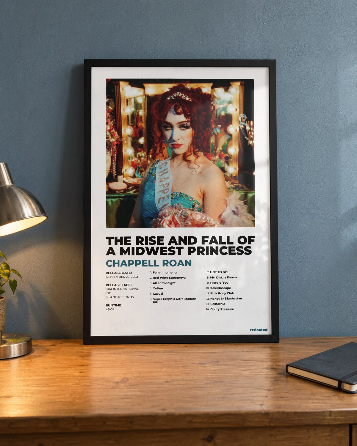 Chappell Roan - The Rise and Fall of a Midwest Princess Poster - White Edition (12x18 / 24x36) - Poster view