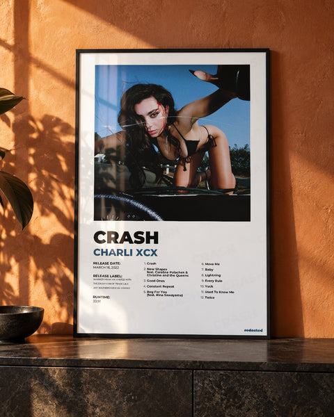 Charli xcx - Crash poster
