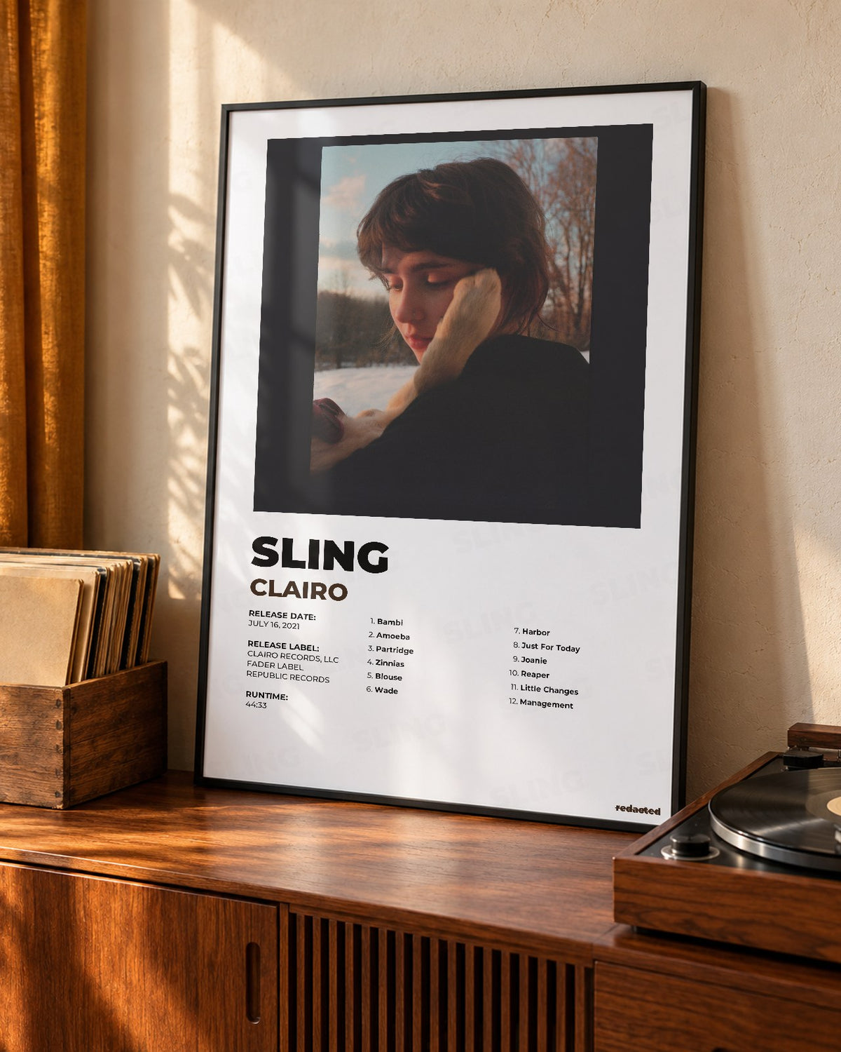 Clairo - Sling Poster - White Edition (12x18 / 24x36) - Poster view