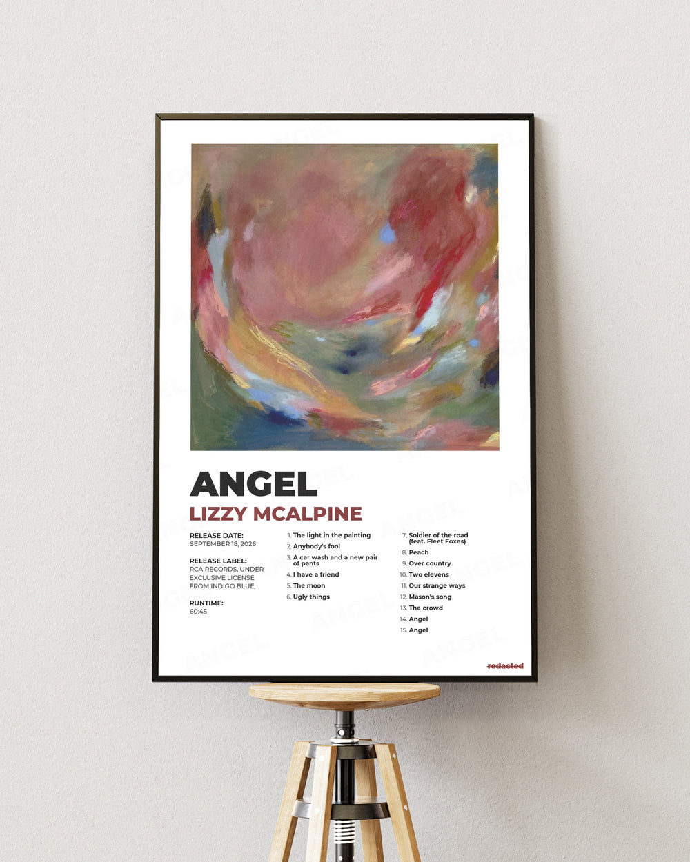 Lizzy Mcalpine - Angel Poster - White Edition (12x18 / 24x36) - View 1