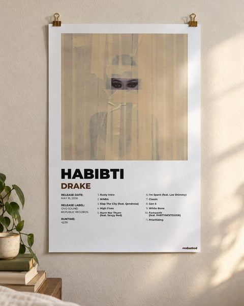 DRAKE - HABIBTI poster