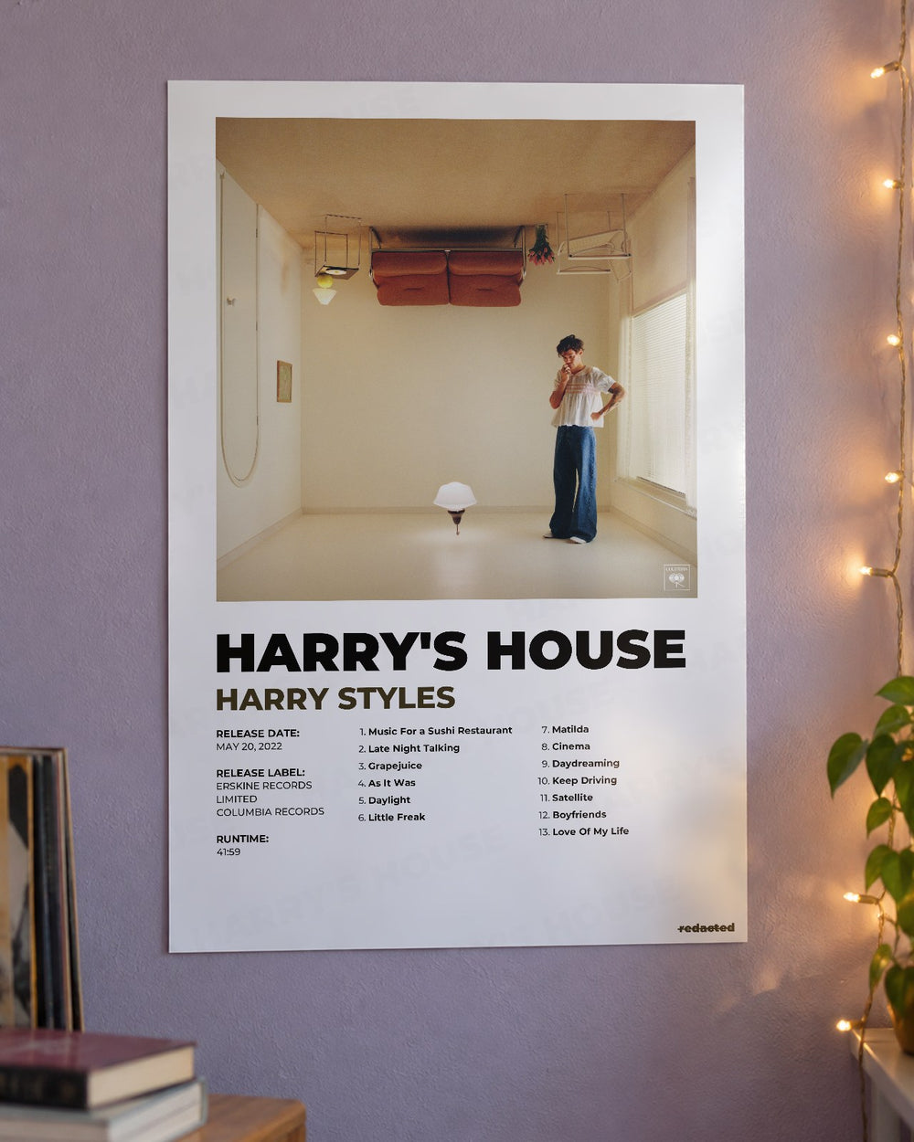 Harry Styles - Harry's House Poster - White Edition (12x18 / 24x36) - Poster view