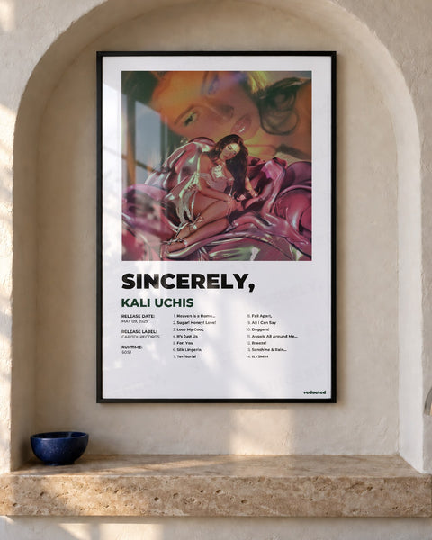 Kali Uchis - Sincerely, poster