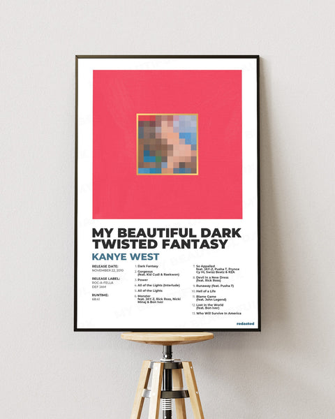 KANYE WEST - MY BEAUTIFUL DARK TWISTED FANTASY poster