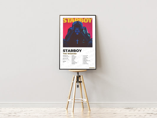 Starboy Poster - White Edition (12x18 / 24x36)