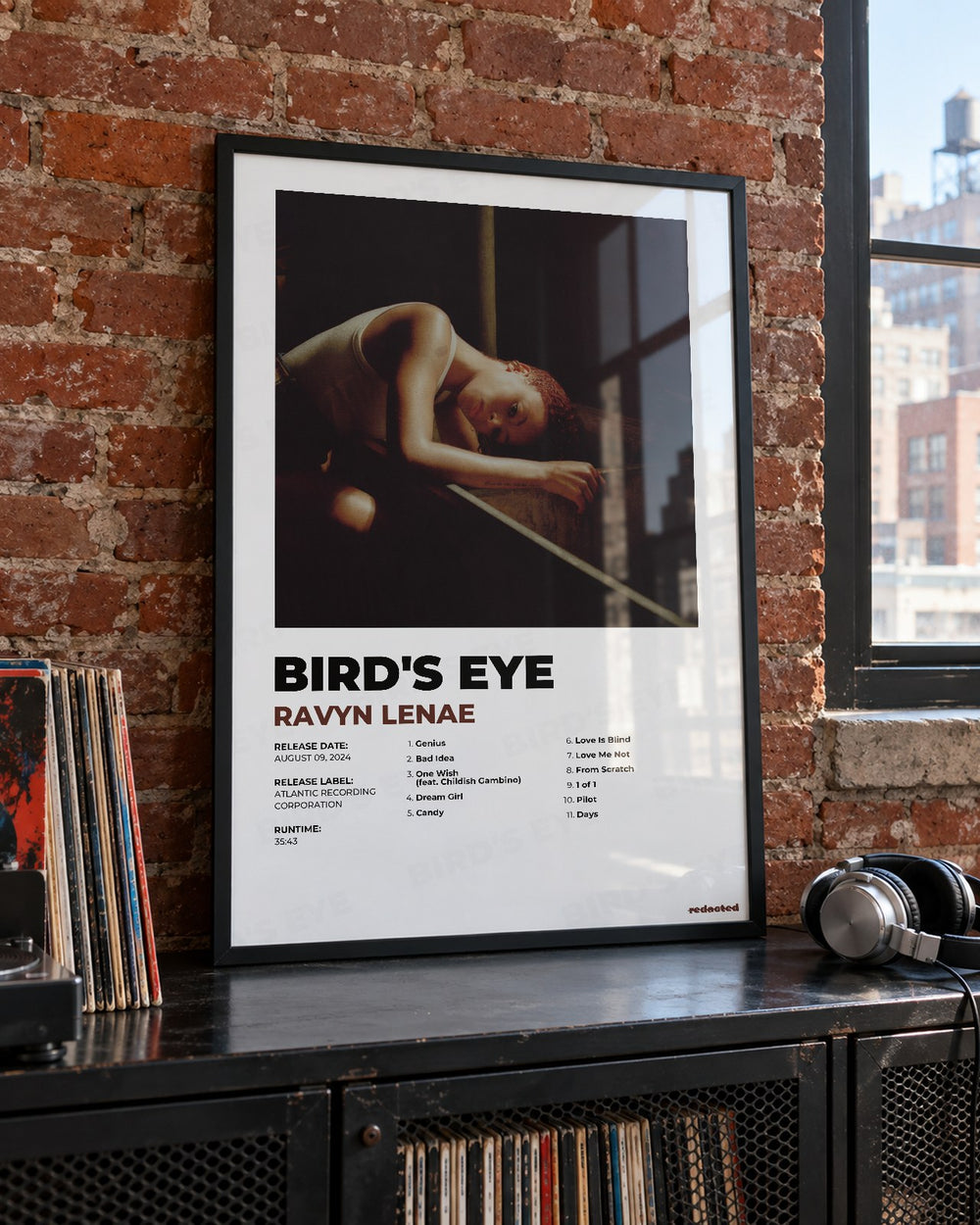 Ravyn Lenae - Bird's Eye Poster - White Edition (12x18 / 24x36) - Poster view