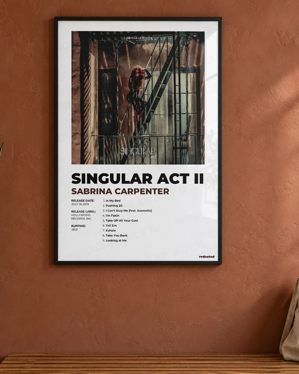 Sabrina Carpenter - Singular Act Ii Poster - White Edition (12x18 / 24x36) - Poster view