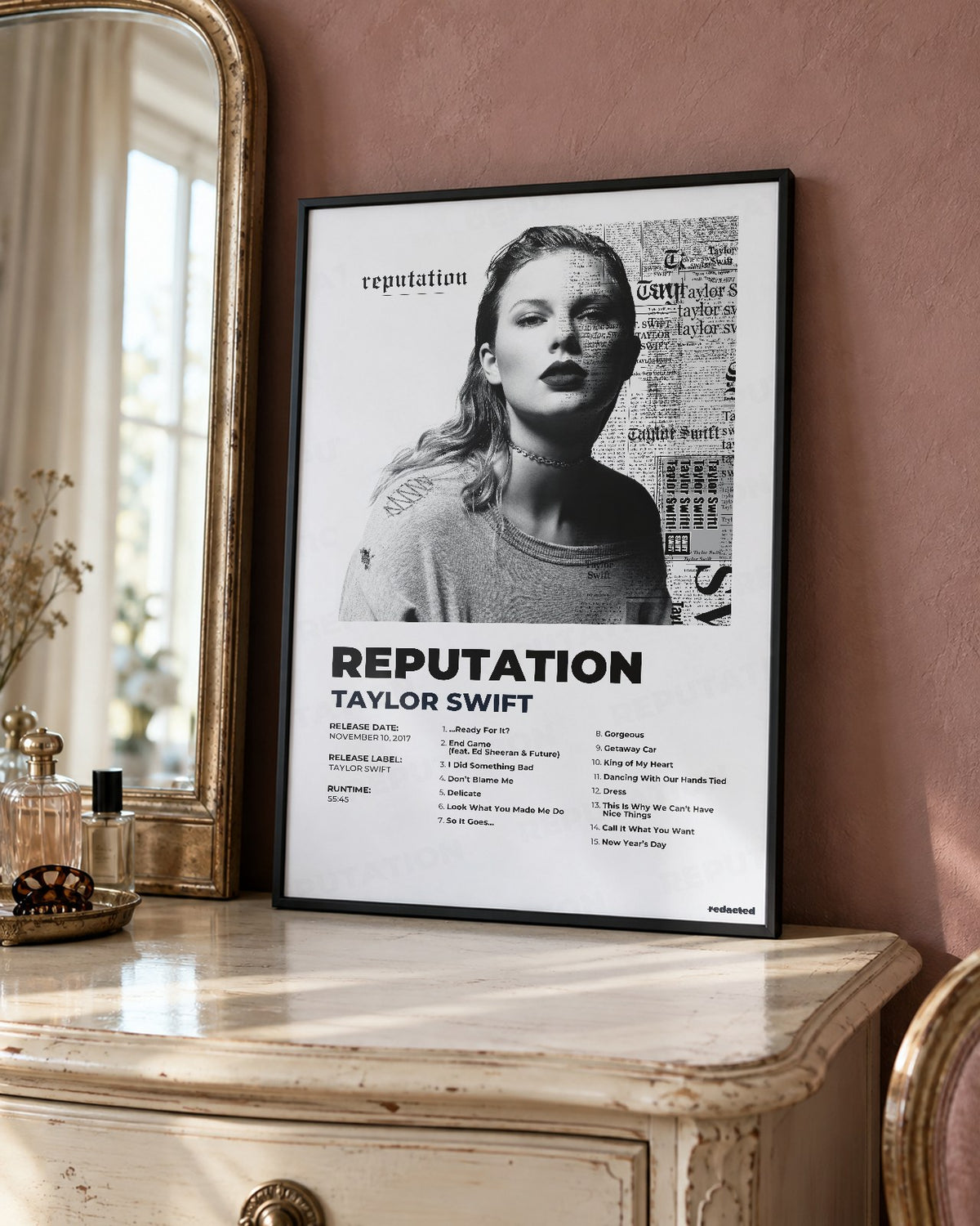 Taylor Swift - reputation Poster - White Edition (12x18 / 24x36) - Poster view