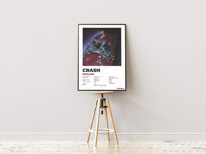 Kehlani - Crash Poster - White Edition (Frontal Stool Mockup)
