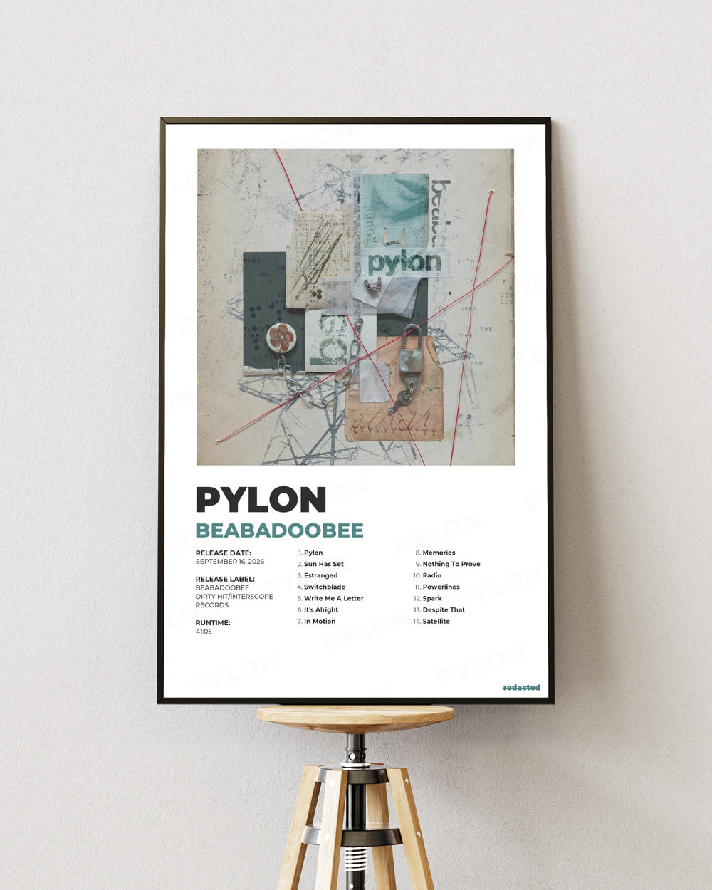 Beabadoobee - Pylon Poster - White Edition (12x18 / 24x36) - View 1