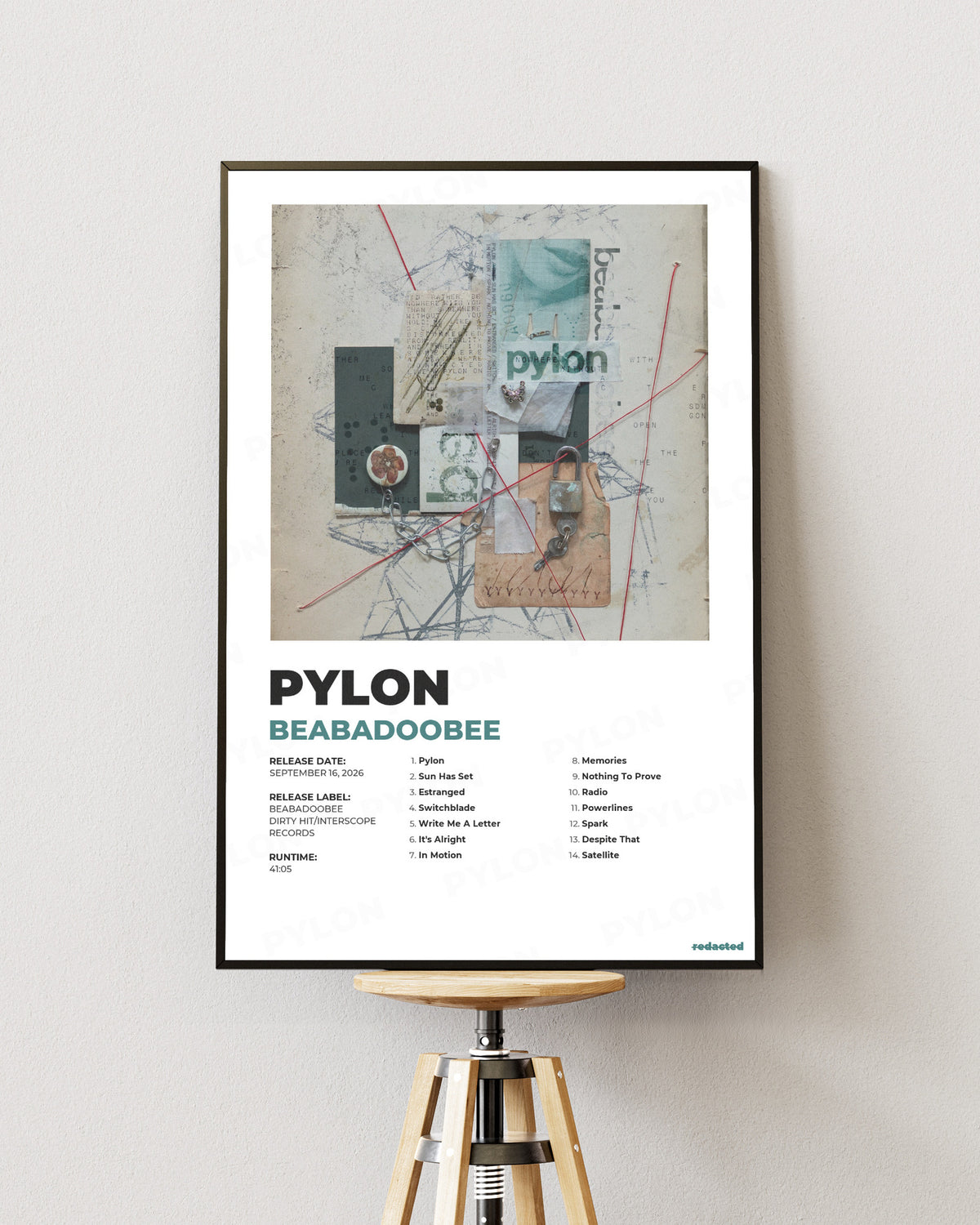 Beabadoobee - Pylon Poster - White Edition (12x18 / 24x36) - View 1