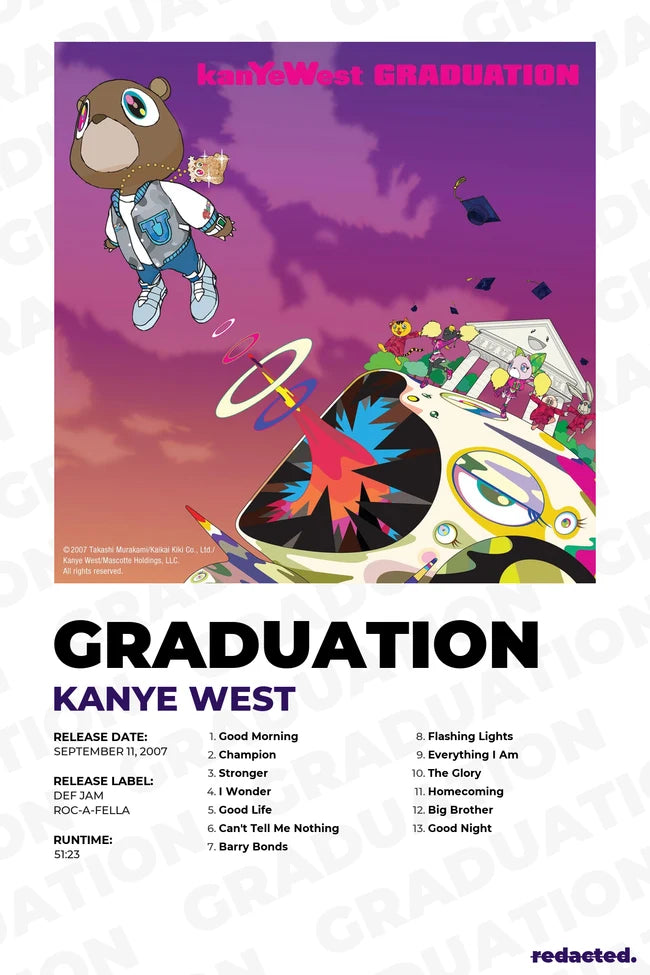 Graduation poster, White edition